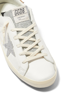 Super-Star Leather Sneakers with Swarovski Stones